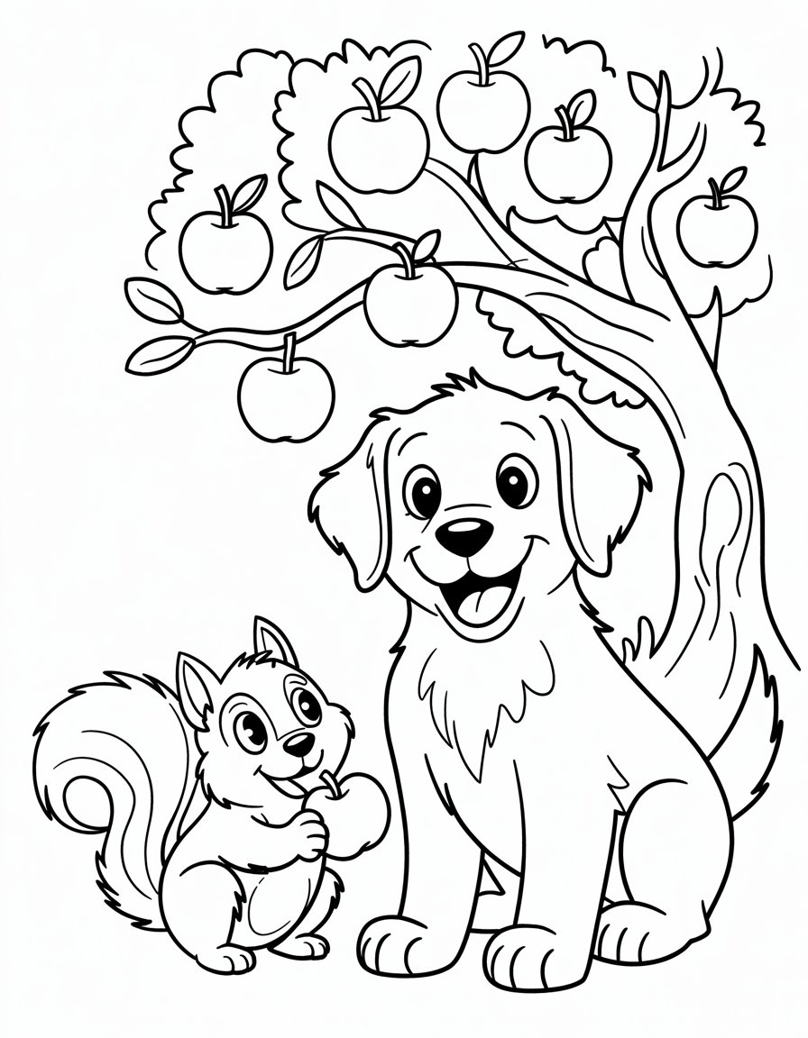 Dog and Squirrel Chase